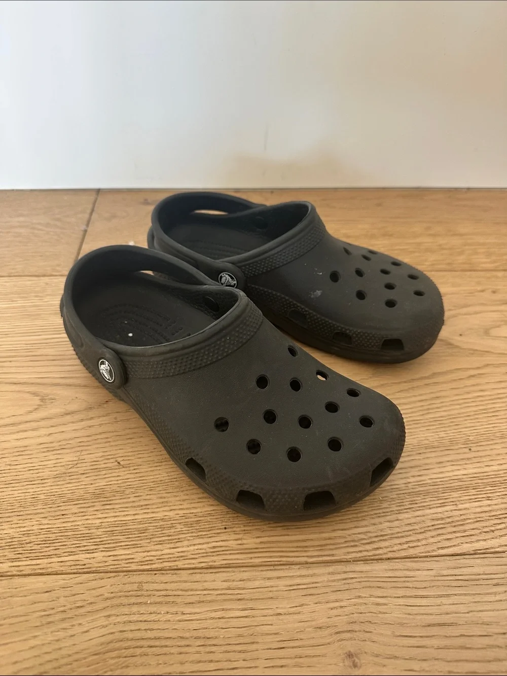 Crocs Black Kids Clog Shoes Slip-On Sandals J3